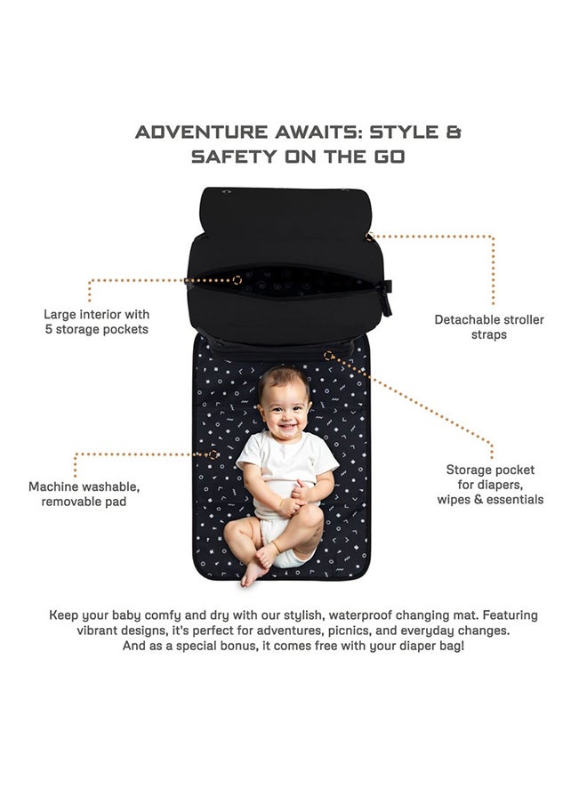 neobreez ZORI Multifunctional Diaper Nappy Changing Travel Backpack|Water-Resistant Large Capacity |Wet Dry Bag, Organizer Pouches|Trolley Sleeve|Insulated Pockets|Multi-Carry Unisex|No Formaldehyde  - Image 3