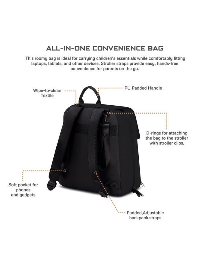 neobreez ZORI Multifunctional Diaper Nappy Changing Travel Backpack|Water-Resistant Large Capacity |Wet Dry Bag, Organizer Pouches|Trolley Sleeve|Insulated Pockets|Multi-Carry Unisex|No Formaldehyde  - Image 4