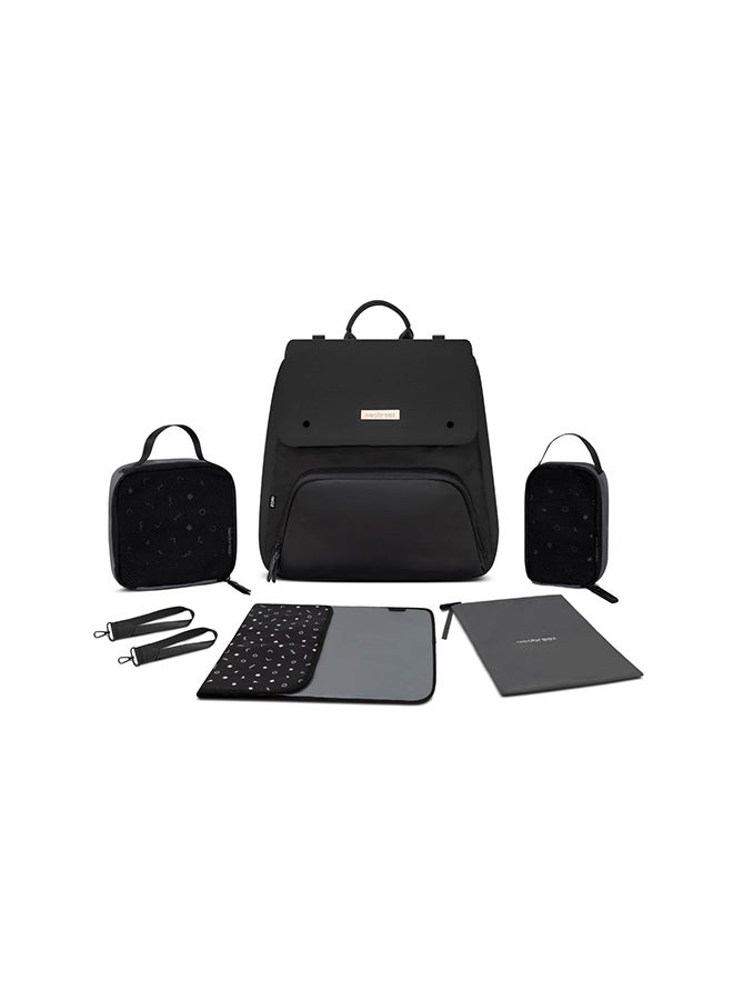 neobreez ZORI Multifunction Baby Diaper Bag Backpack Nappy Changing Travel Bag, Diaper Tote BagWater-Resistant Large Capacity 7-Pcs Set W/Changing Mat, Trolley Sleeve, Insulated Pockets, Diaper Bag For Mom&Dad - Image 1