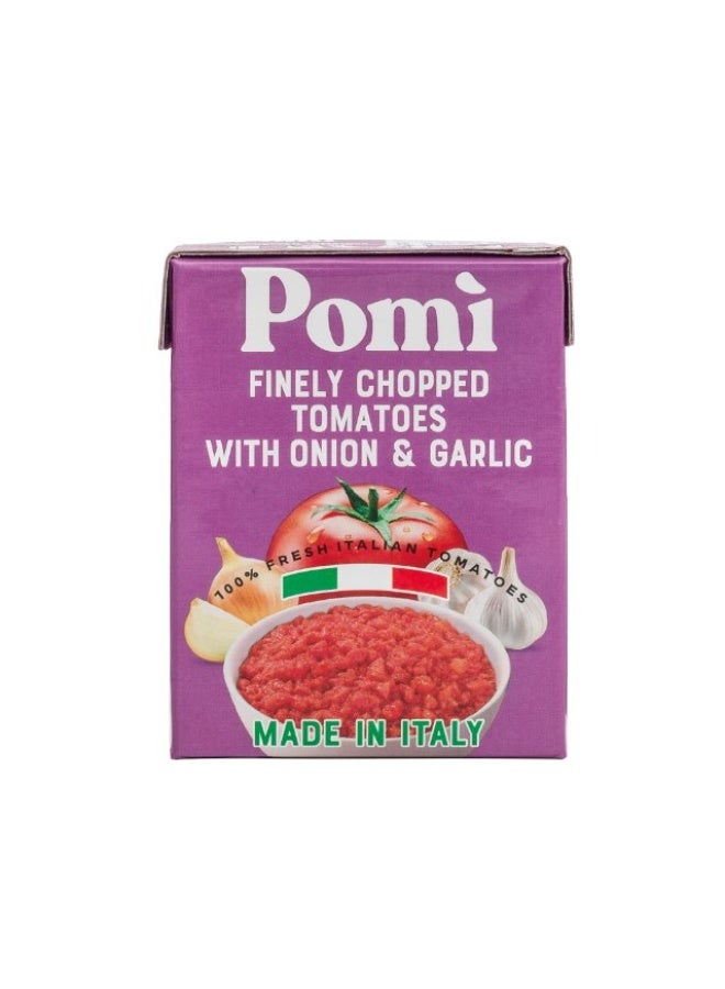 Chopped Tomatoes, Wiith Onion & Garlic - 390g, Italy