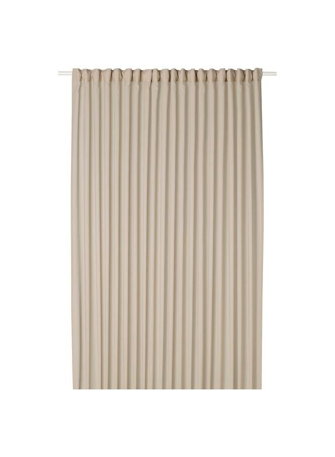 Green Tiger Sheer curtain, 1 piece, with heading tape/beige, 300x300 cm - Image 1