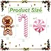 Villorem 14 Pcs Christmas Balloons Decorations Gingerbread Man Balloons Pink Candy Cane Foil Balloon for Christmas Birthday Party Winter Themed Decorations - Image 4