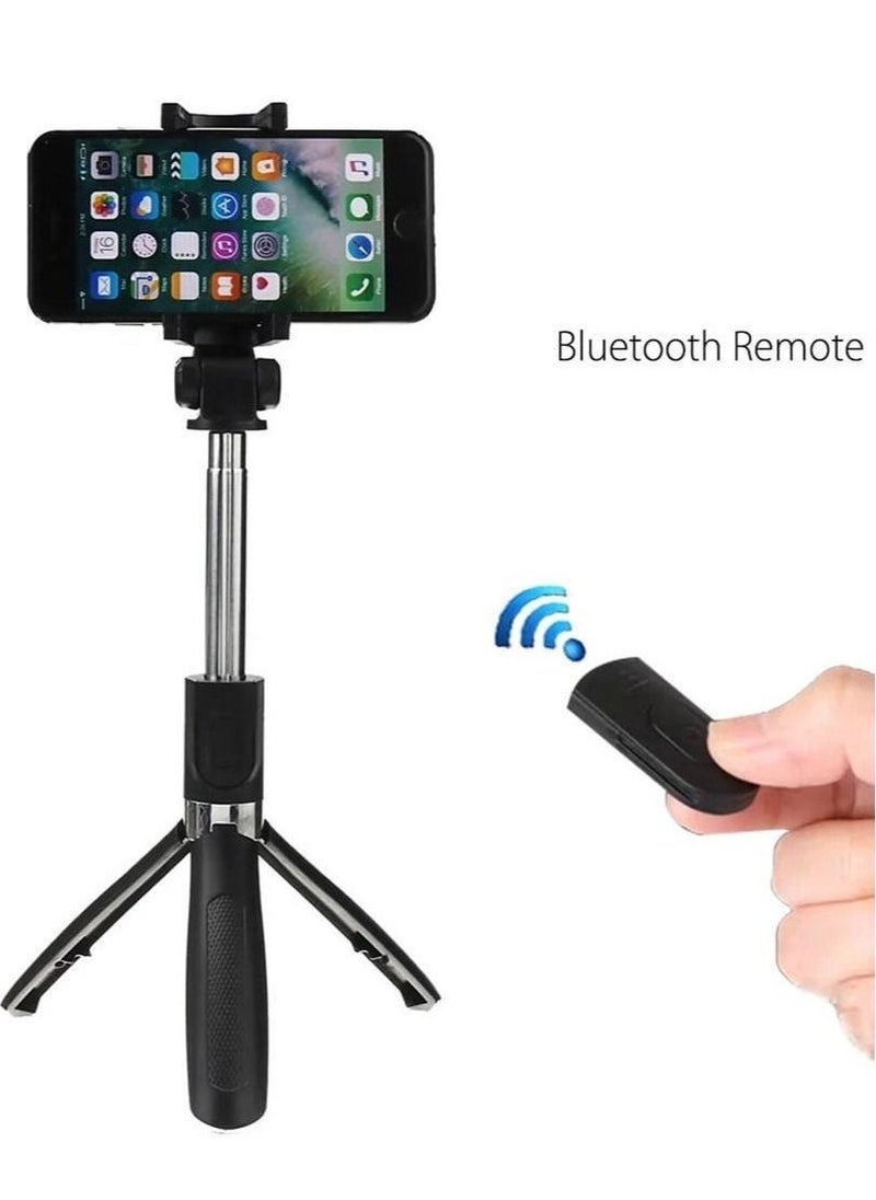 Selfie Stick, L01 Tripod Bluetooth Selfie Stick with Wireless Remote for iPhones/Samsung, Huawei/Mi Phone and More