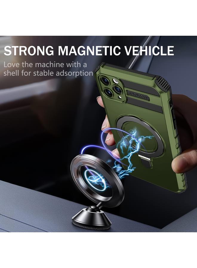 Zaboon Case For iPhone 11 Pro Max MagSafe Magnetic Holder Phone Case - Image 2