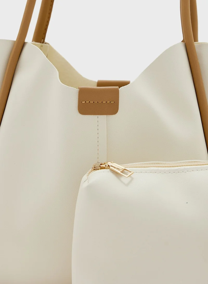 ELLA Minimalist Shoulder Tote Bag