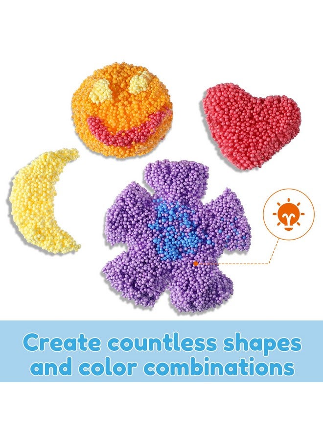 Shappy شابي 24 كتلة من طين الفوم للنمذجة للأطفال، خرز فوم تعليمي، ألعاب رياض الأطفال للأطفال لتطوير الإبداع، حرف فنية DIY، 6 ألوان - Image 4