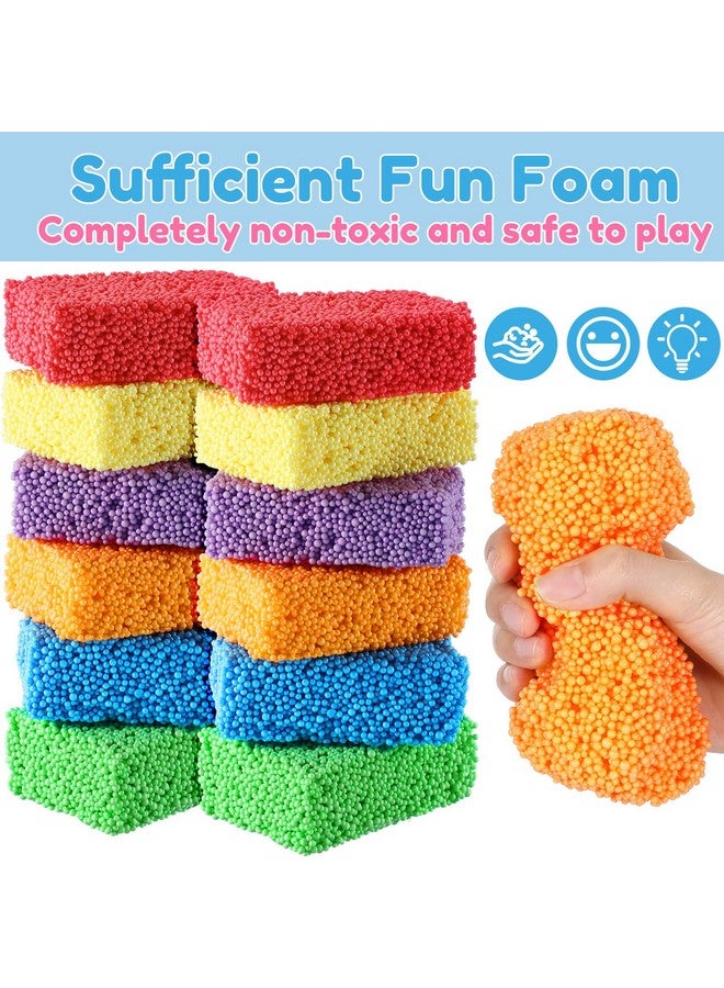 Shappy شابي 24 كتلة من طين الفوم للنمذجة للأطفال، خرز فوم تعليمي، ألعاب رياض الأطفال للأطفال لتطوير الإبداع، حرف فنية DIY، 6 ألوان - Image 3