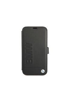 BMW Bmw Real Leather Booktype Case Hot Stamp And Metal Logo For Iphone 13 Pro (6.1 Inches) - Black  - Image 3
