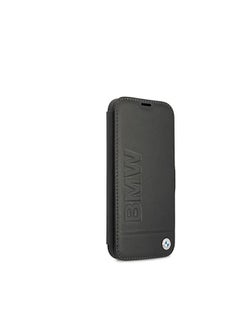 BMW Bmw Real Leather Booktype Case Hot Stamp And Metal Logo For Iphone 13 Pro (6.1 Inches) - Black  - Image 4