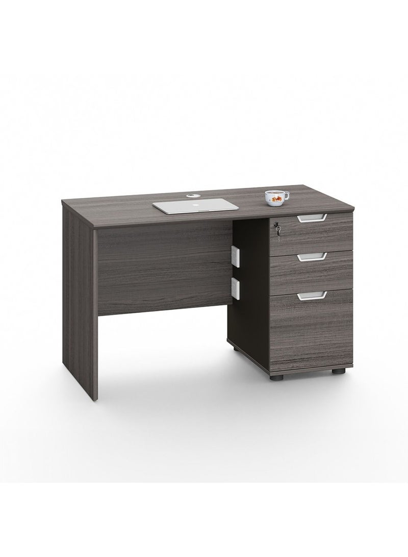 DANUBE HOME Hammel Executive Office Desk- Dark Teakwood  - Image 1