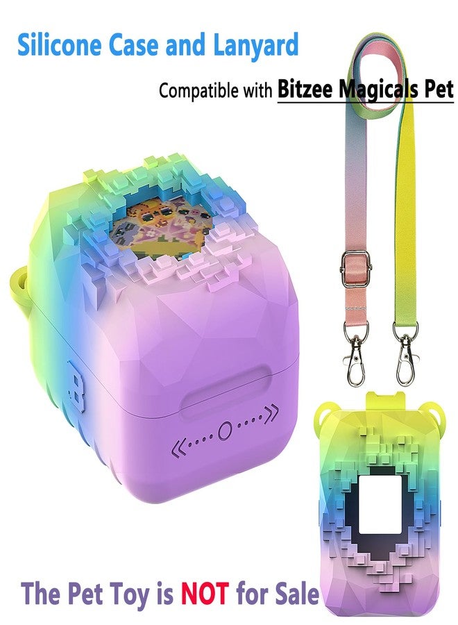 جي سي باين غطاء سيليكون من JCHPINE لحيوان Bitzee Magicals الرقمي التفاعلي، وحافظة واقية لحيوانات Bitzee Magicals الإلكترونية الافتراضية (قوس قزح) - Image 2