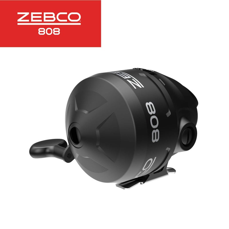 Zebco 808 Spincast Fishing Reel, Powerful All Metal Gears, Quickset Anti-Reverse and Bite Alert, Pre-spooled with 20-Pound Zebco Fishing Line, Clam Pack, Black - Image 4