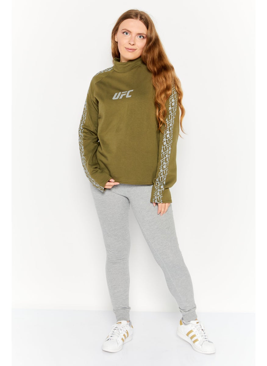 Ufc - Women Sportswear Fit Long Sleeves Running Sweatshirt, Olive - Image 1