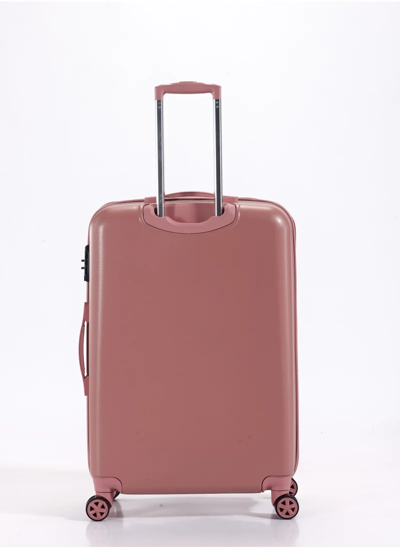 UNITED COLORS OF BENETTON BNTA-202 Set of 2 Luggage with TSA Lock | Material- Acrylonitrile Butadiene Styrene| Adjustable Trolley Handle | Smooth Dual Wheels 360degree rotation | 20/28 inch | Rose Gold