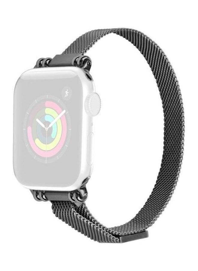 NIBEMINENT - Replacement Watchband For Apple Watch Black - Image 1