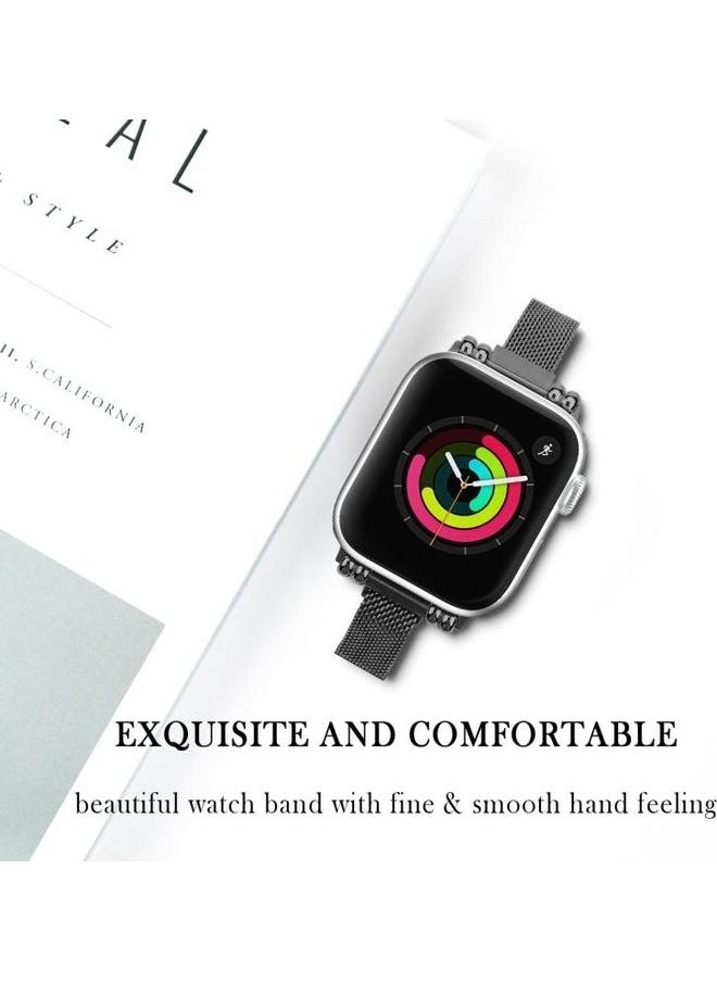NIBEMINENT - Replacement Watchband For Apple Watch Black - Image 1