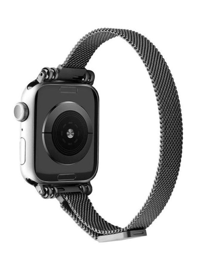 NIBEMINENT - Replacement Watchband For Apple Watch Black - Image 1