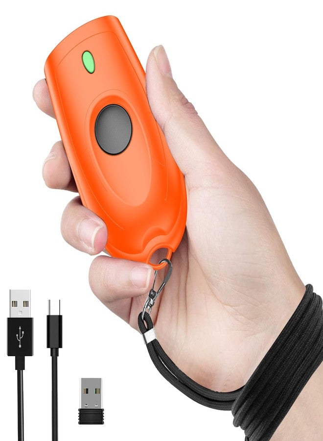سيمكود ماسح الباركود اللاسلكي الصغير Symcode Bluetooth Mini 1D، ماسح باركود لاسلكي 3 في 1 بتقنية Bluetooth و2.4G لاسلكيًا وسلكيًا عبر USB، متوافق مع أنظمة Android وiOS وأجهزة الكمبيوتر وWindows - Image 1