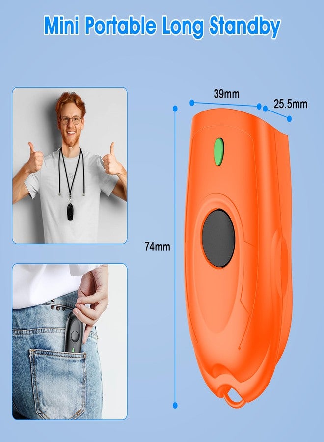 سيمكود ماسح الباركود اللاسلكي الصغير Symcode Bluetooth Mini 1D، ماسح باركود لاسلكي 3 في 1 بتقنية Bluetooth و2.4G لاسلكيًا وسلكيًا عبر USB، متوافق مع أنظمة Android وiOS وأجهزة الكمبيوتر وWindows - Image 4