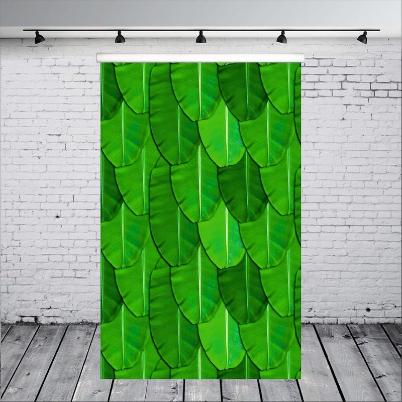 Party Baazaar Banana Leaf Backdrop for Decoration | Varalakshmi Pooja Backdrop | Valakapu Function Decoration Items (Pack of 1, Multicolor, Size: 8x5 Feet) - Image 1