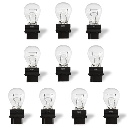 OKOENIEO 10 Pcs 3157 Car Turn Signal BulbCar Accessories Brake Light BulbPlug and Play Long Life Indicator Bulb12V 278W Ultrabright Light BulbUniversal Automotive Lighting Accessories for Truck SUV - Image 1