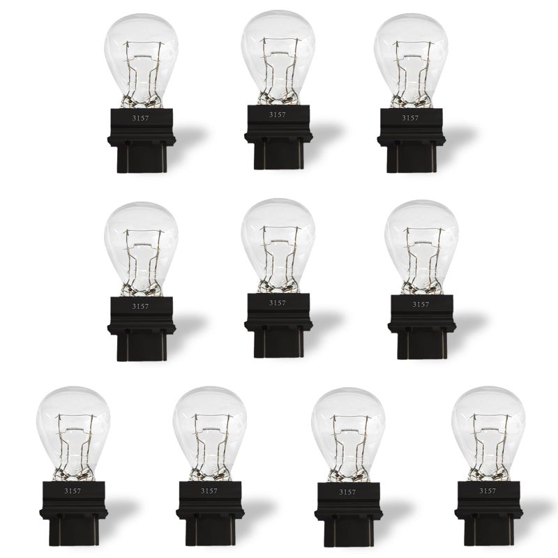 OKOENIEO 10 Pcs 3157 Car Turn Signal BulbCar Accessories Brake Light BulbPlug and Play Long Life Indicator Bulb12V 278W Ultrabright Light BulbUniversal Automotive Lighting Accessories for Truck SUV - Image 3