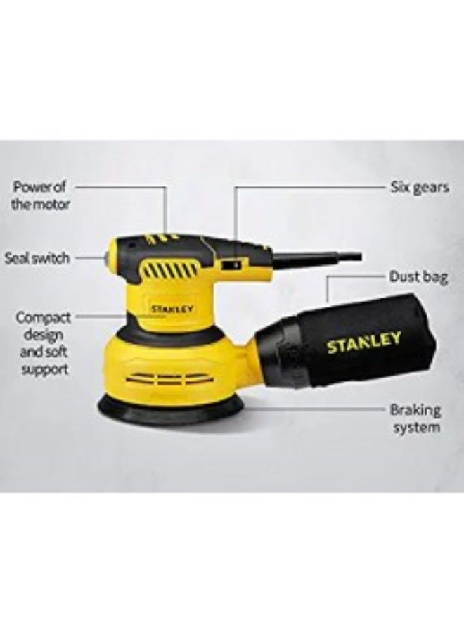 ستانلي STANLEY RANDOM ORBIT SANDER 300W SS30 - Image 1