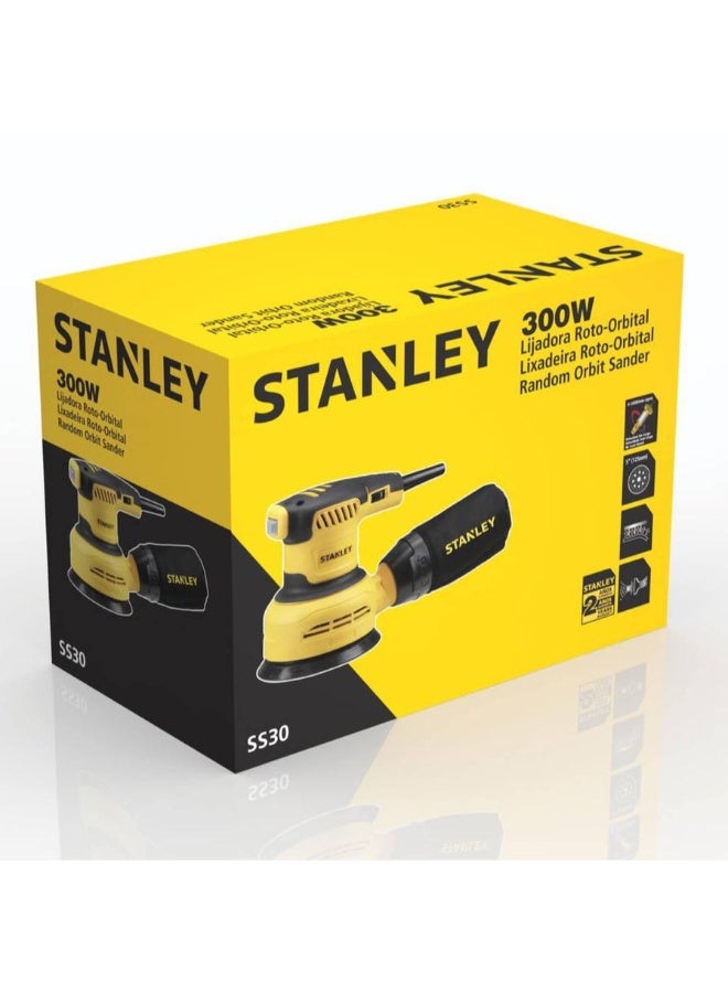 ستانلي STANLEY RANDOM ORBIT SANDER 300W SS30 - Image 3