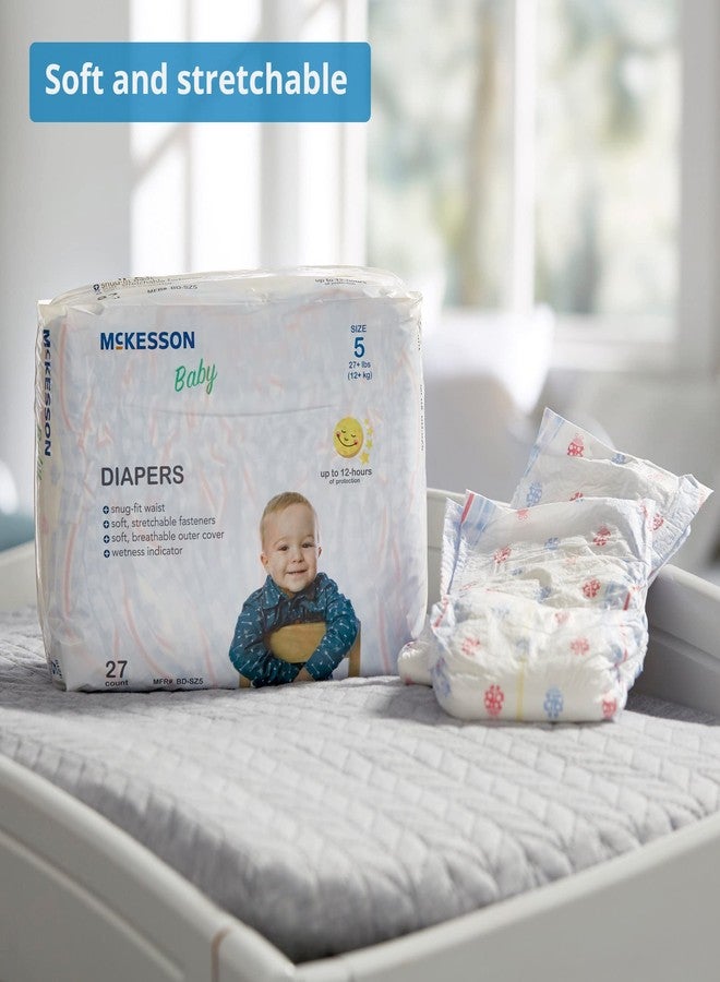 McKesson Baby Diapers, Size 5 (Over 27 lbs), 27 Count, 4 Packs, 108 Total - Image 2