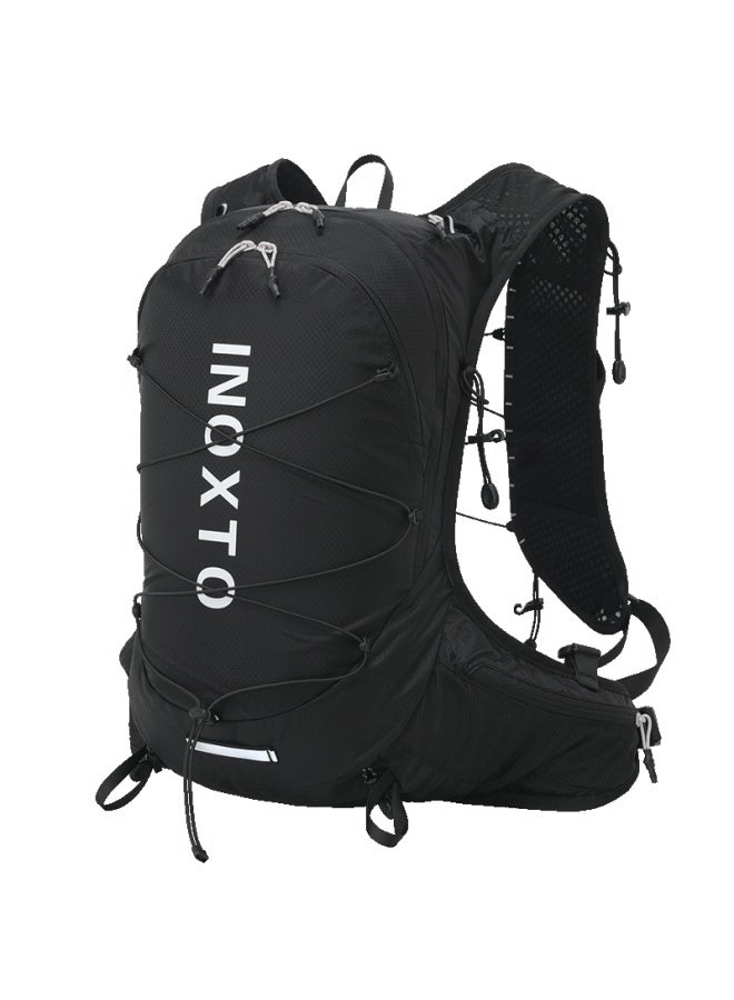 Inoxto Eagle 18l Outdoor Backpack - Multifunctional Casual Hiking Off-road Travel Cycling Double Shoulder Bag 616 Black