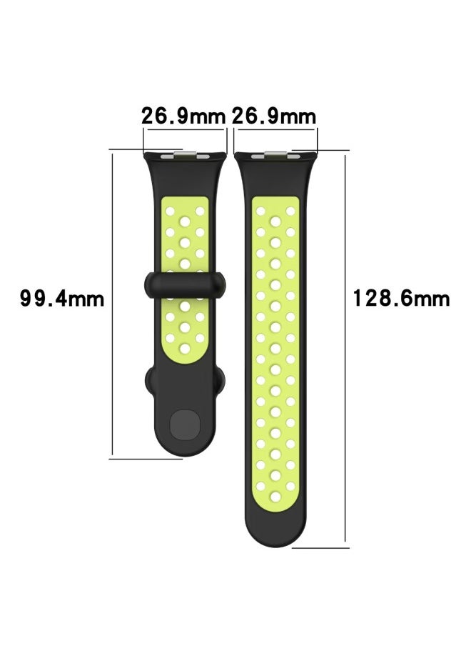 Generic - For Xiaomi 8Pro/9Pro Watch Band Mi Band 8Pro/9Pro Universal Two-Color Nike Strap-Color:Duck White - Image 1