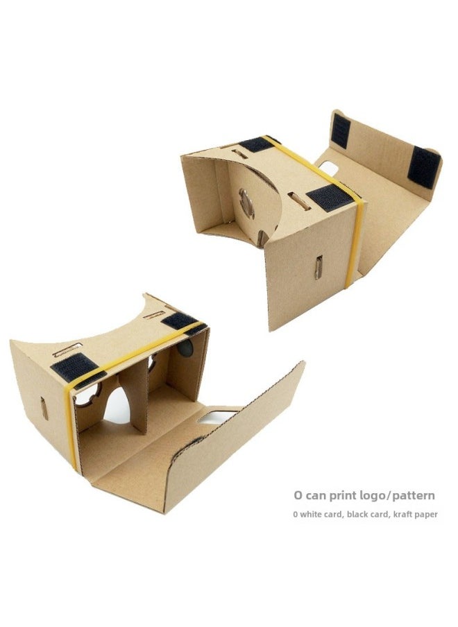 Generic Google Cardboard1 Generation 2 Generation 3 Generation Vr Carton Glasses Vr Education Teaching Training 3d Cardboard Paper Glasses-Color:Google Generation Split VR (color Random)  - Image 1