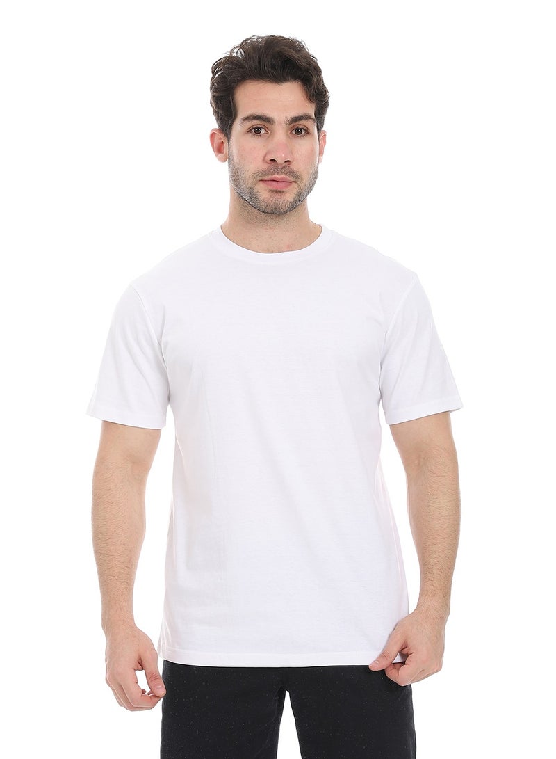 Andora Essential Plain Short Sleeves T-Shirt_ White  - Image 1