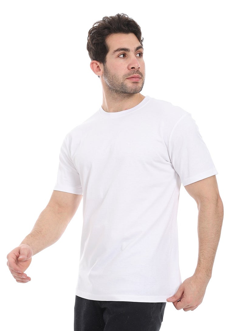 Andora Essential Plain Short Sleeves T-Shirt_ White  - Image 2