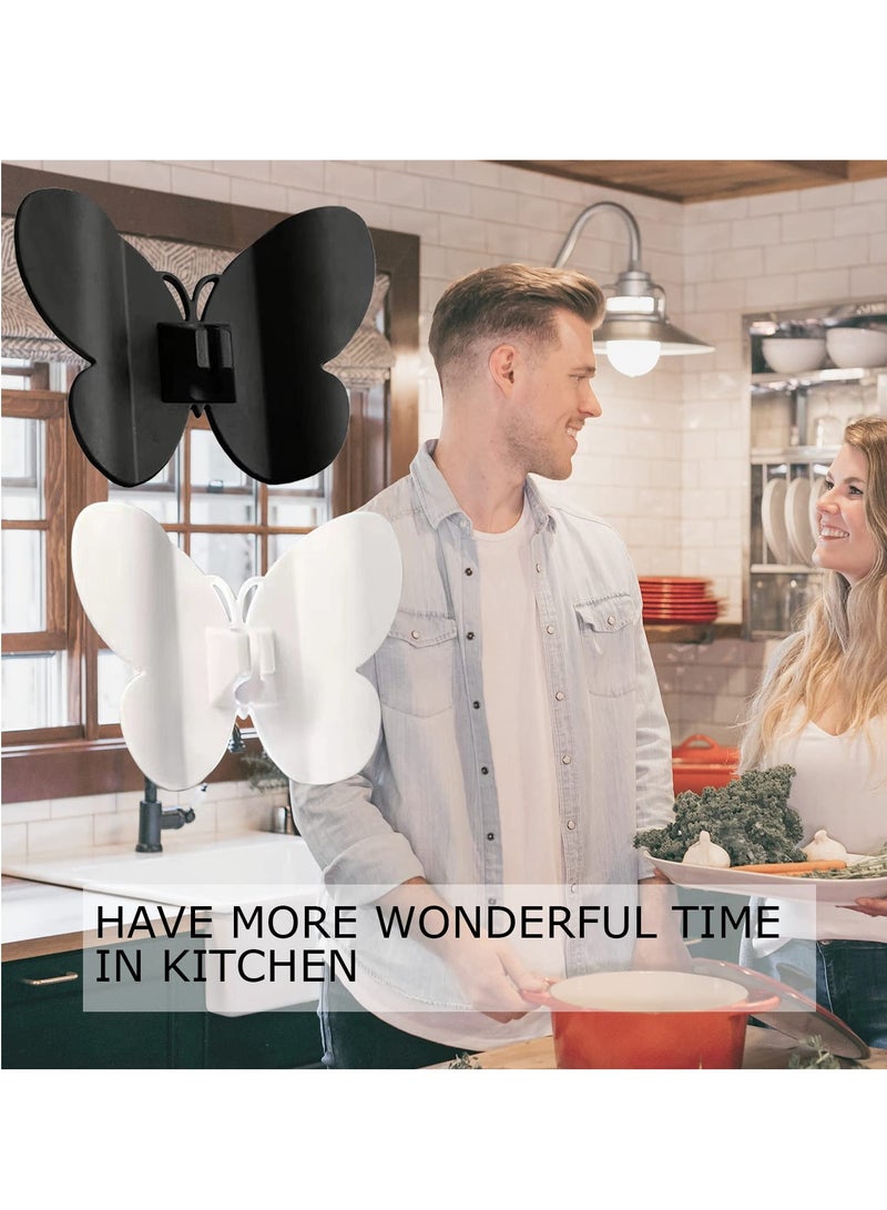 KASTWAVE 4Pcs Cord Organizer, Wire Holder Organizer to Stick on Home Appliances, Cord Clip for Coffee Maker Stirrer Air Fryer Black,White - Image 5