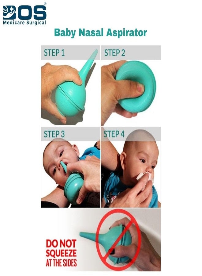 Bos Medicare Surgical | Nasal spirators Ulcer | Syringe Silicone Mocus | For Baby | Multicolor | Green Eye and Ear -100 ml ( Pack of - 2 Pcs ) - Image 2