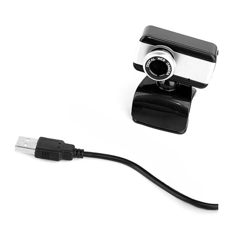 USB Webcam: Black Clip-On Design, Driver-Free Plug & Play, 360° Rotatable, Adjustable Focus, High Precision Optical Glass Lens, Built-In Sound Absorption Microphone for Home Office Online Meetings & V - Image 1