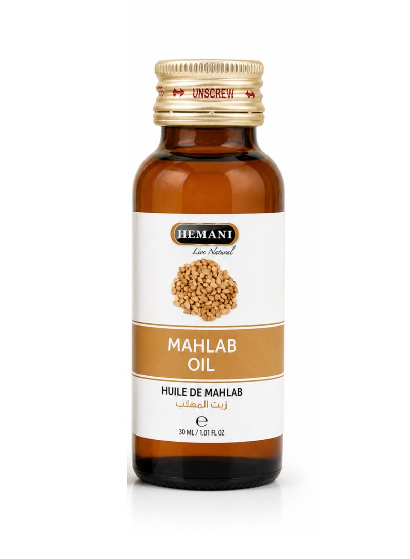 HEMANI Mahlab Oil 30ML – 100% Natural Mahlab Oil for Aromatherapy, Massage & Hair Care | Pure Zait Al Mahlab / Huile de Mahlab - Image 4