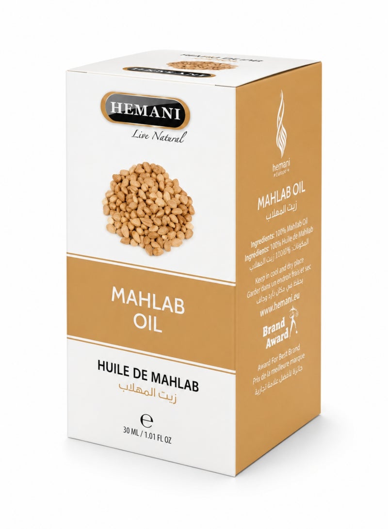 HEMANI Mahlab Oil 30ML – 100% Natural Mahlab Oil for Aromatherapy, Massage & Hair Care | Pure Zait Al Mahlab / Huile de Mahlab - Image 3