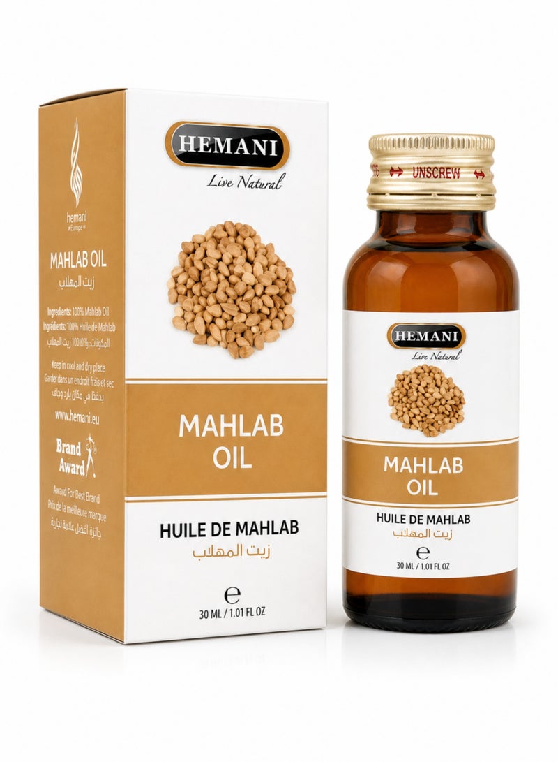 HEMANI Mahlab Oil 30ML – 100% Natural Mahlab Oil for Aromatherapy, Massage & Hair Care | Pure Zait Al Mahlab / Huile de Mahlab - Image 2