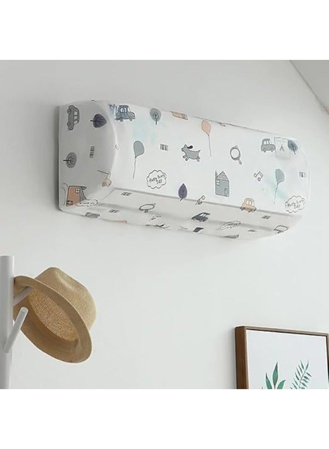 فالمر غطاء مكيف الهواء، نوع مثبت على الحائط، غطاء مكيف الهواء داخلي، واقي من الشمس، مقاوم للماء غطاء الوحدة الداخلية، كابلات مكيف الهواء. لون وشكل عشوائي((95x31x21 CM/37X12X5 INCH)(1.5 HP)) - Image 2