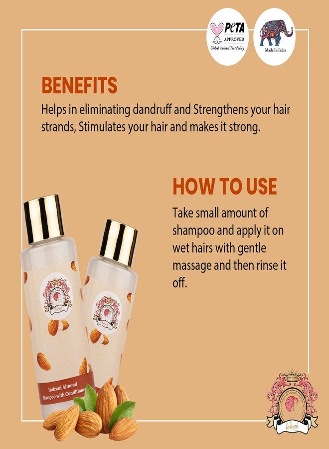 إندراني كوزميتكس شامبو إندراني باللوز مع بلسم، 10 مل، عبوة من 20 قطعة - Image 5