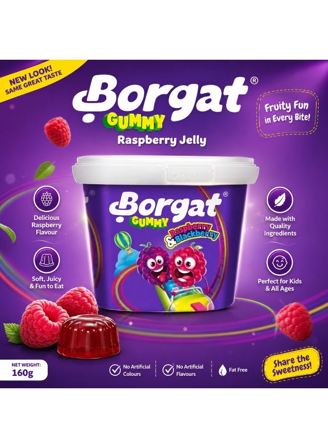 Borgat Raspberry Jelly, 160g – Delicious Fruit-Flavored Dessert, Smooth Texture & Rich Raspberry Taste | Easy to Prepare Sweet Treat for Kids & Adults - Image 3
