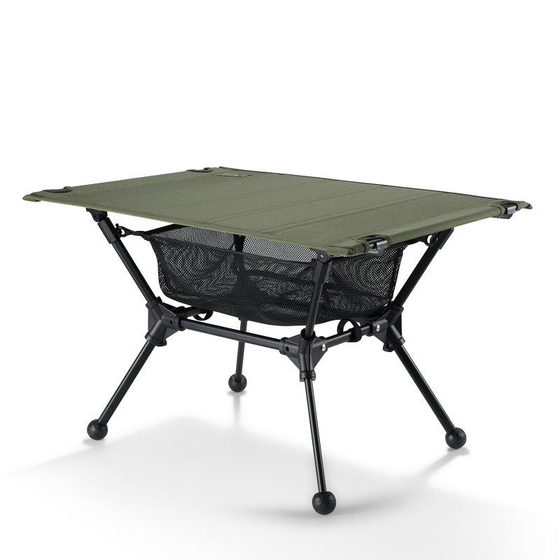 ONETIGRIS Dipper Camping Table, Lightweight Portable Folding Table with Mesh Storage Net, High/Low Options, Ideal for Camping, Hiking, Tailgating, Beach, Picnic, Travel, Backyard - Image 1