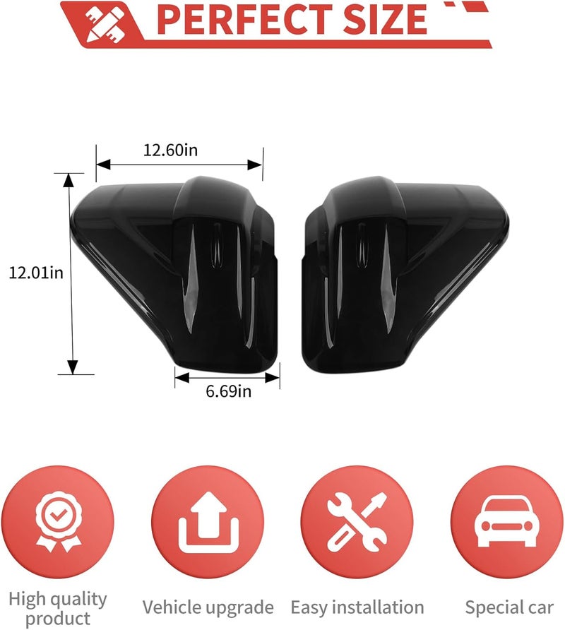 amayum Smoked Black Tail Light Lamp Cover for Toyota 4Runner 2014-2023 - Image 3
