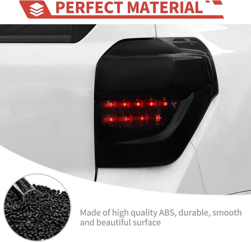 amayum Smoked Black Tail Light Lamp Cover for Toyota 4Runner 2014-2023 - Image 4