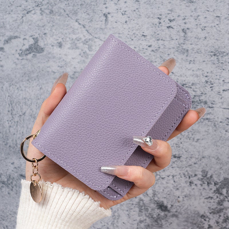 Multifunctional Solid Color PU Leather Wallet, RFID Blocking Design Portable Daily Storage Purse for Cards Cash Coin Business Use - Image 1