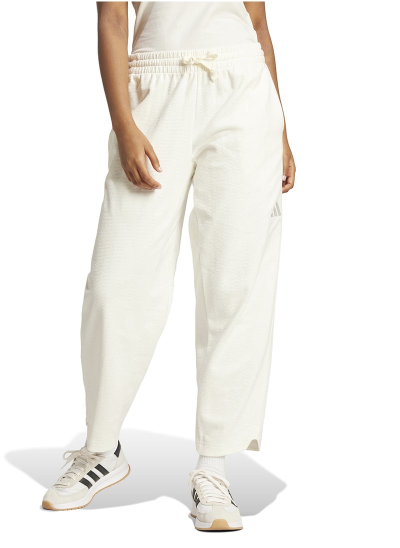 Adidas All Szn Cloud Jersey Barrel Leg Pants  - Image 1