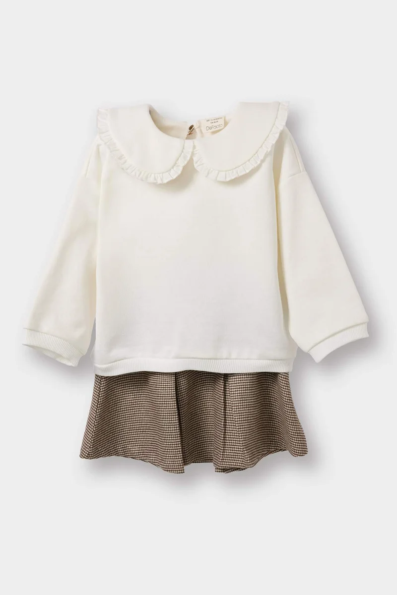 Defacto Girl Baby Sweatshirt Fabric 2 Piece Set