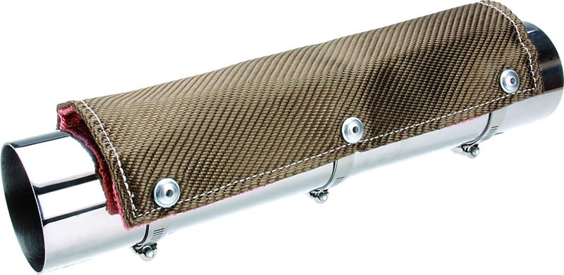 Design Engineering Titanium Pipe Shield 4" x 1' Exhaust Heat Shield - Image 2